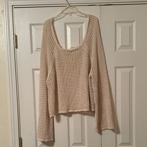 Old Navy Women's Beige Knit Sweater